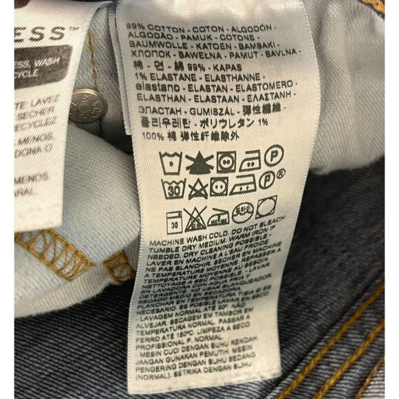 Levi's 505 Straight Leg Denim Jeans Men's 36 Blue Stretch Pockets Cotton Blend - Picture 5 of 10